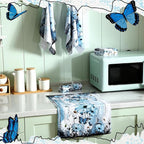 Breling Set of 6 Blue Daisy Kitchen Towel Vintage Themed Dish Towel Bathroom - Image 7