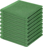 Homaxy 100% Cotton Waffle Weave Kitchen Dish Cloths, Ultra Soft Absorbent Quick by Homaxy
