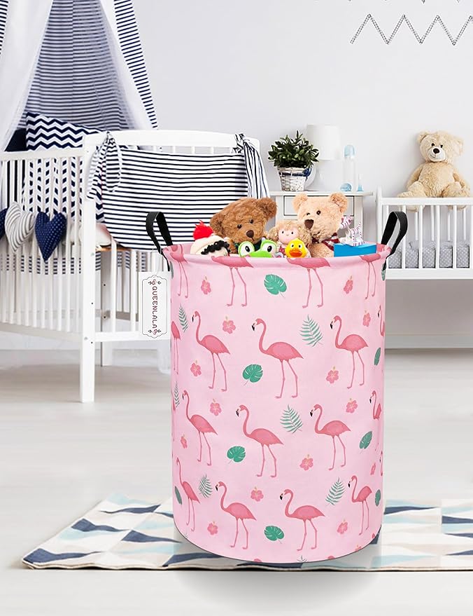 QUEENLALA Large Storage Basket, Laundry Hamper/Bathroom/Home Decor/Collapsible - Image 4