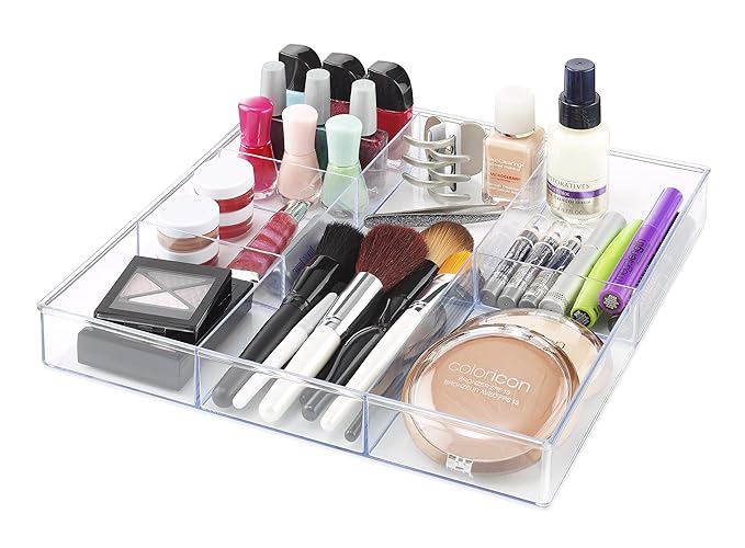 Whitmor Clear 6-Section Drawer Organizer | - Image 2