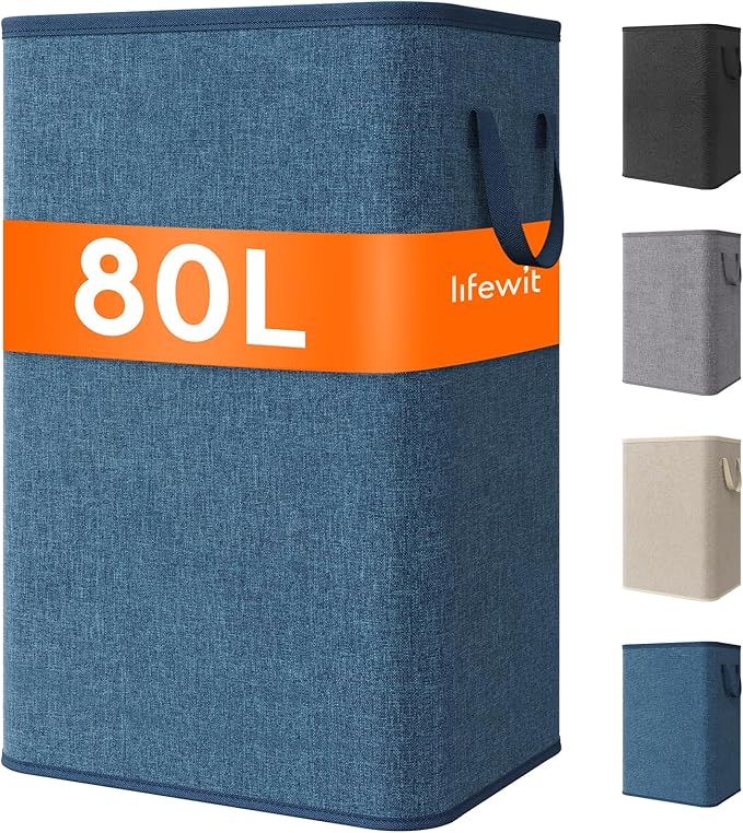 Lifewit 80L Large Tall Laundry Hamper, Collapsible Laundry Basket by Lifewit