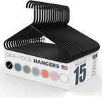 Neaties Plastic Hangers 15 Pack – Made in The USA – 6lb Capacity Standard by NeatiesHangers