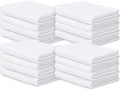 Looperry White Terry Cloth Rags 16"x19" Inches Ribbed by Looperry