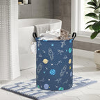 FANKANG Storage Basket, Nursery Hamper Canvas Laundry Basket Foldable - Image 5