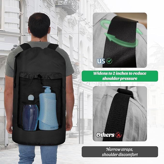 Laundry Bag Backpack Large Travel Laundry Backpack - Image 4
