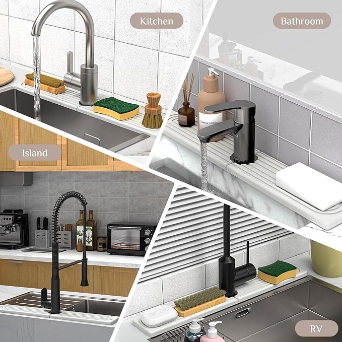 Stone Faucet Mat for Kitchen Sink - Image 3