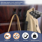 TSUYA Strong Magnetic Double Hooks, 4 Pack Heavy Duty Magnetic Coat Hooks - Image 5
