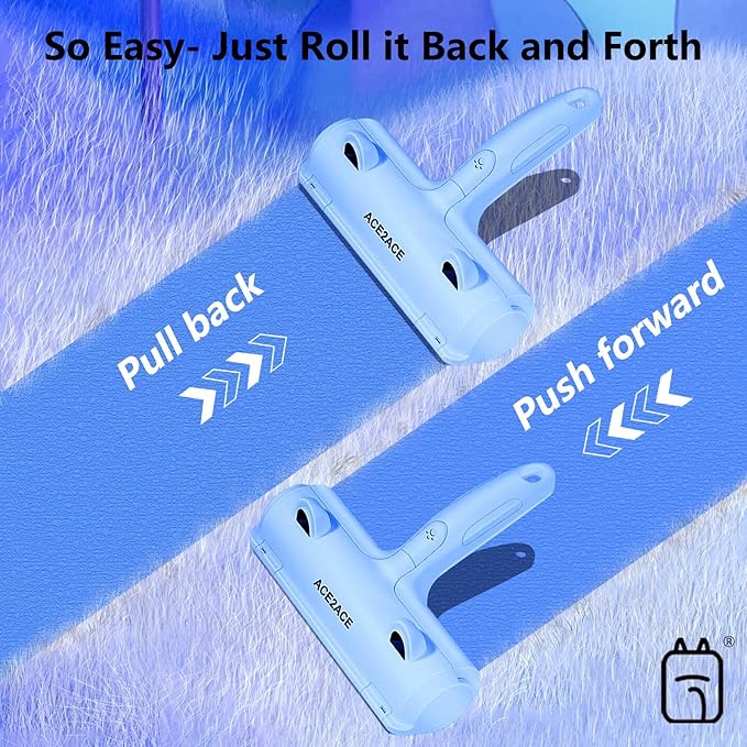 ACE2ACE Pet Hair Removal Tool, Lint Roller Brush - Image 3