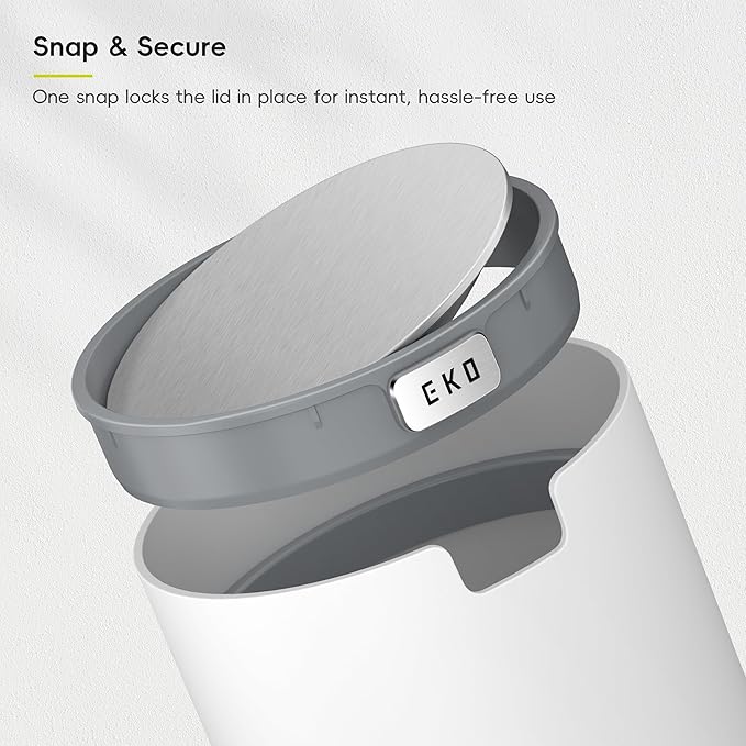 EKO Fandy 0.58 Gal/2.2L Mini Trash Can - Image 5