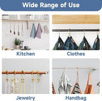 Titanker Shower Curtain Hooks Rings Gold, Metal Double Glide Shower Hooks Rings - Image 4