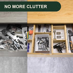 Utoplike 4 PCS Bamboo Kitchen Drawer Dividers - Image 6
