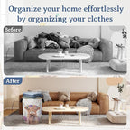 Highland Cow Laundry Basket, Foldable Oxford Cloth Flower Funny Laundry Hamper - Image 5