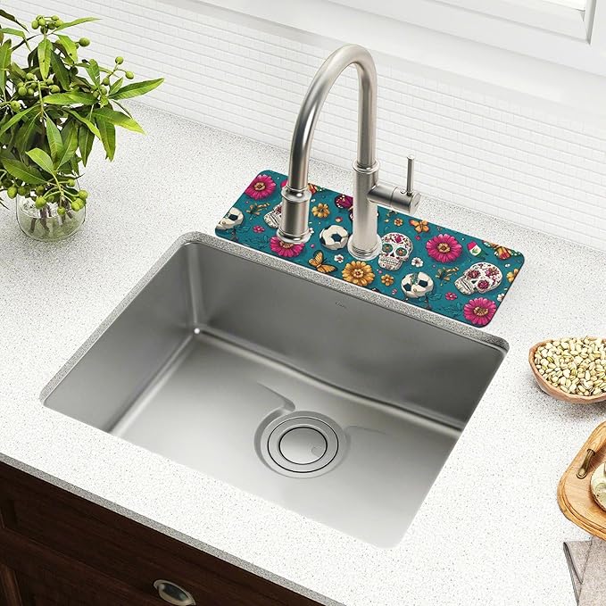 Kitchen Sink Splash Guard 1 PC 30 Inch Sink Faucet Mat Splash Guard - Image 6