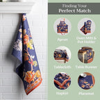 Maison d' Hermine Kitchen Towels Set of 3 100% Cotton 20" x 27.5" Reusable - Image 6