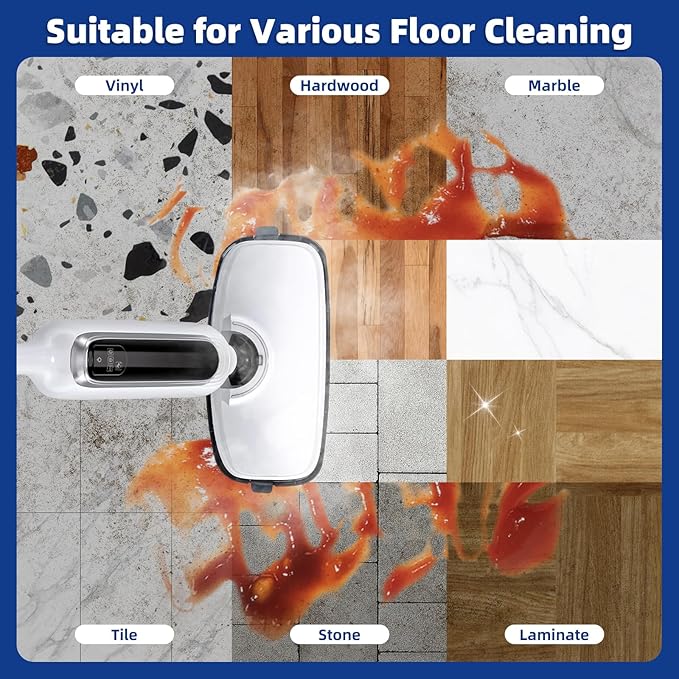 LOVECO 4 Pack Steam Mop Pads + 4 Microfiber Small Cloths Compatible - Image 5