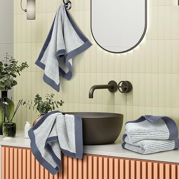 Cleanbear Gray Hand Towels for Bathroom - Image 3