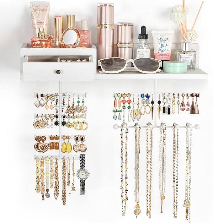 VINAEMO Jewelry Organizer Hanging Wall Mounted Jewelry Holder by VINAEMO