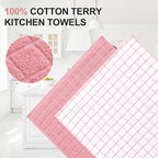 Homaxy Premium Cotton Kitchen Towels 16"x 28", Large Natural Ring Spun 390 GSM - Image 2