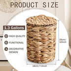 Ctosree 1.3 Gallons Small Trash Can - Image 2