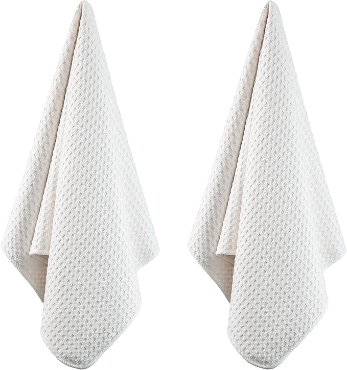 POLYTE Ultra Premium Microfiber Kitchen Dish Hand Towel Waffle Weave, 8 Pack - Image 4