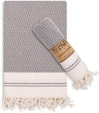 Evelynen Turkish Hand Towels for Bathroom & Kitchen Towels Decorative Set of 2 by EvelynenHome