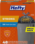 Hefty Strong Extra Large Trash Bags, 33 Gallon by Hefty