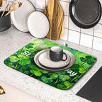 St Patricks Day Lucky Clover Dish Drying Mat - Image 5