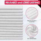 FIXSMITH White Microfiber Cleaning Cloth, 11.5"X11.5" Cleaning Rags - Image 3