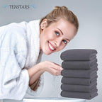 TENSTARS Silk Hemming Hand Towels - Image 4