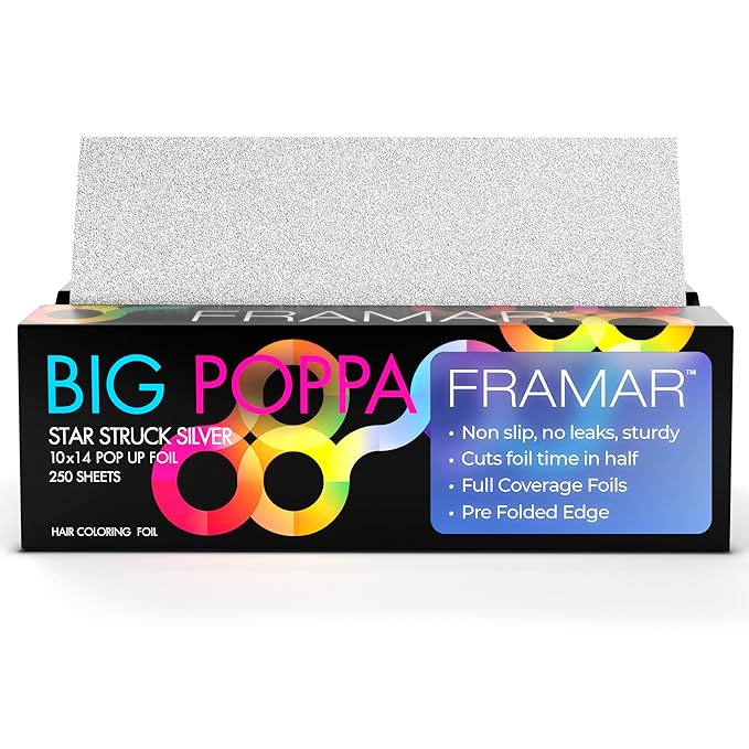 Framar Big Poppa Silver Pop Up Hair Foil by FRAMAR