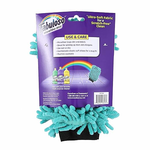 Fabuloso Microfiber Cleaning Mitt Glove, Lint-Free Scratch-Free Dusting and - Image 5