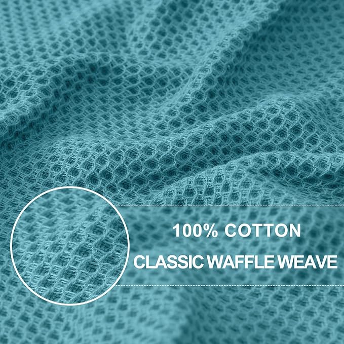 Homaxy 100% Cotton Waffle Weave Kitchen Dish Cloths, Ultra Soft Absorbent Quick - Image 2