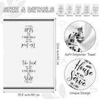 R HORSE 5Pcs Religious Christian Kitchen Dish Towel, Bible Verse Absorbent - Image 2