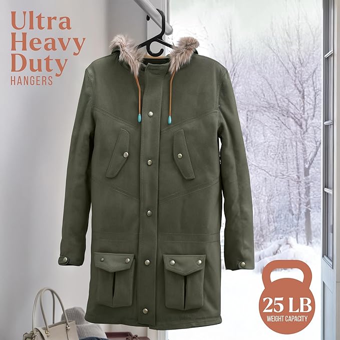 NEATERIZE Ultra Heavy Duty Plastic Clothes Hangers - Image 4