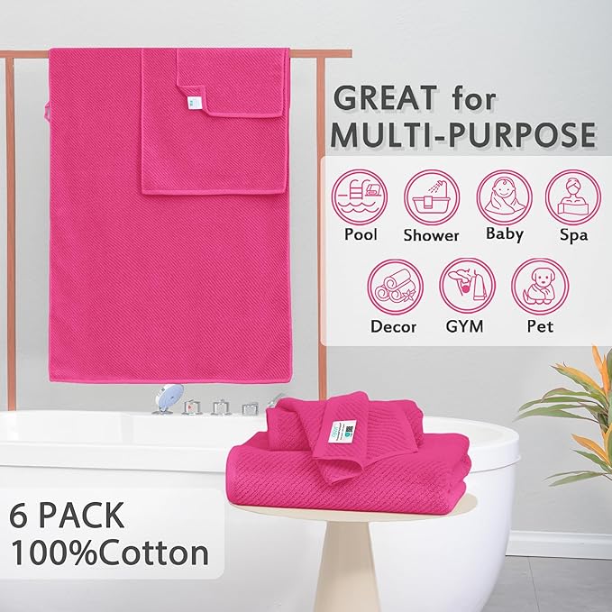 Hot Pink Towels - Image 3