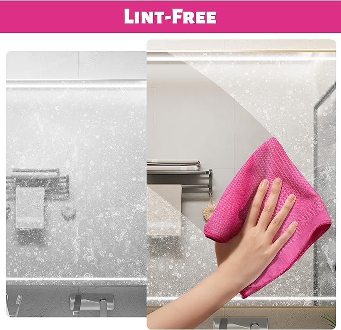 JOYMOOP Microfiber Waffle Weave Cleaning Cloth, Highly Absorbent Kitchen Towels - Image 5