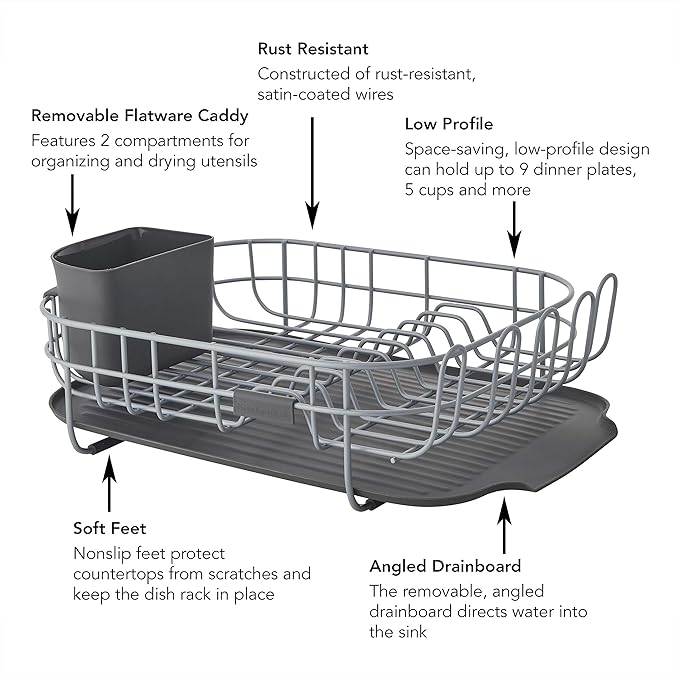 KitchenAid Low Profile Carbon Steel Dishrack, one size - Image 4