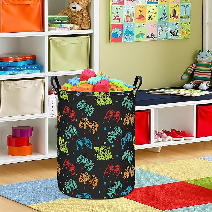 QUEENLALA Large Storage Basket, Laundry Hamper/Bathroom/Home Decor/Collapsible - Image 5