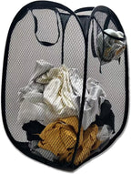 Collapsible Laundry Basket, Dirty Clothes Mesh Pop Up Hamper, Small Foldable - Image 2