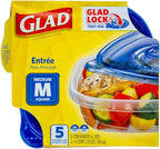 Glad GladWare Entrée Food Storage Containers, Medium Square - Image 3