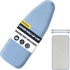 Ironing Board Cover and Pad 18"x49" Extra Thick Natural Cotton, Scorch and by UniSimp