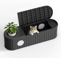 DRATO Outdoor Storage Box, Resin Deck Storage Box Waterproof Patio Storage Box for Indoor & Outdoor Use，Black by DRATOprovidesawarmandcozy