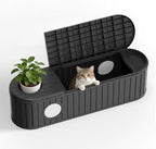DRATO Outdoor Storage Box, Resin Deck Storage Box Waterproof Patio Storage Box for Indoor & Outdoor Use，Black by DRATOprovidesawarmandcozy
