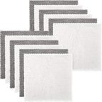 Syhood 12 Pieces Face Wash Cloth 12 x 12 in Makeup Remover Cloths Towel Coral - Image 7