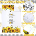 Geyoga 6 Pcs Spring Floral Kitchen Towels Flamingo Dish Hand Towels Sunflower - Image 5