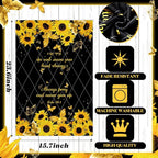 Bencailor 4 Pcs Sunflower Kitchen Towels Butterfly Flower Hand Dish Towels - Image 3