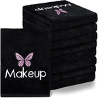 Shimeyao 20 Pack Makeup Towels Black Makeup Washcloths by Shimeyao