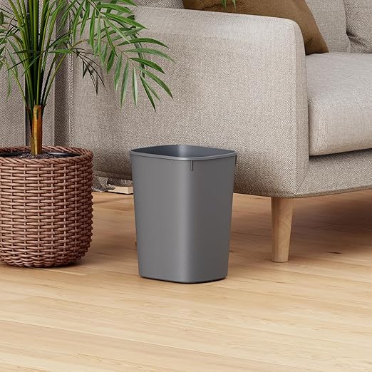 CEROELDA Small Bathroom Trash Can, 2.6 Gallon Slim Mini Garbage Can Small Trash - Image 6