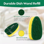 Dish wand Sponge Refills, 6 Sponges Replacement Heads DishWand Non Scratch - Image 2