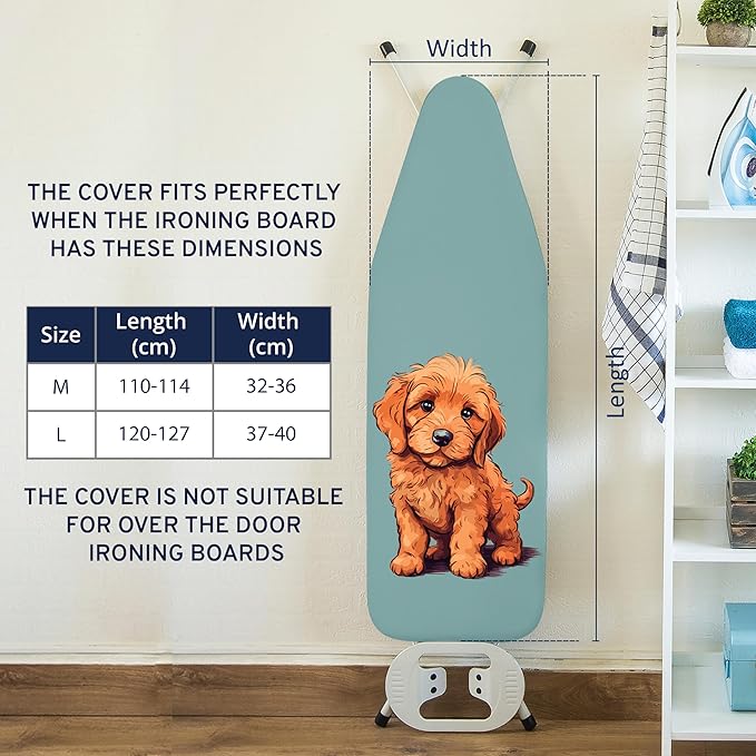 Encasa XO Ironing Board Cover and Pad 42"x14" - Image 6